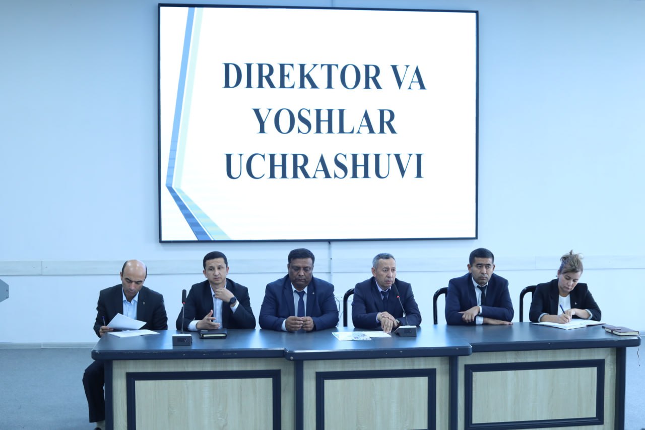 “Direktor va yoshlar uchrashuvi” o‘tkazildi.