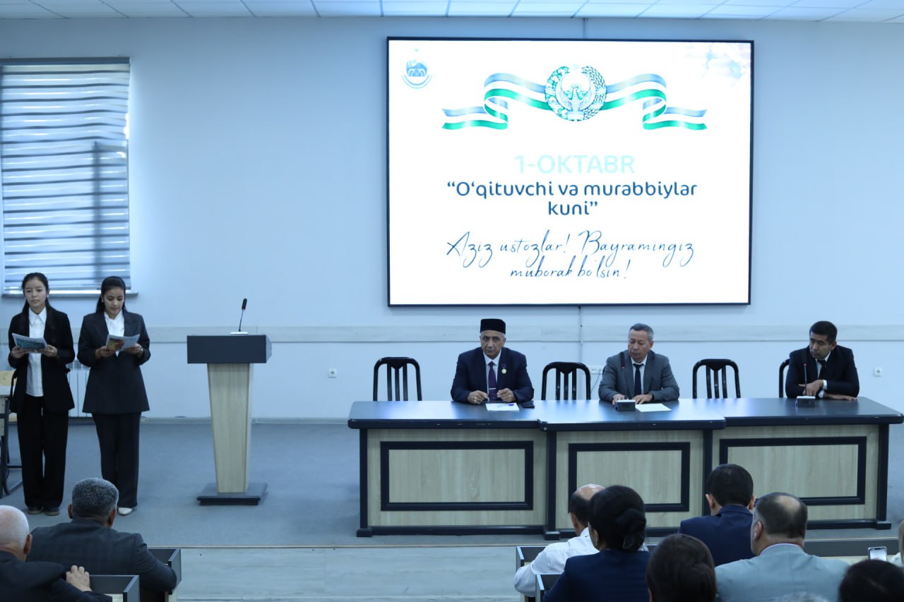 SamDU Urgut filialida 1-oktyabr – O‘qituvchi va murabbiylar kuni munosabati bilan bayram tadbiri o‘tkazildi.
